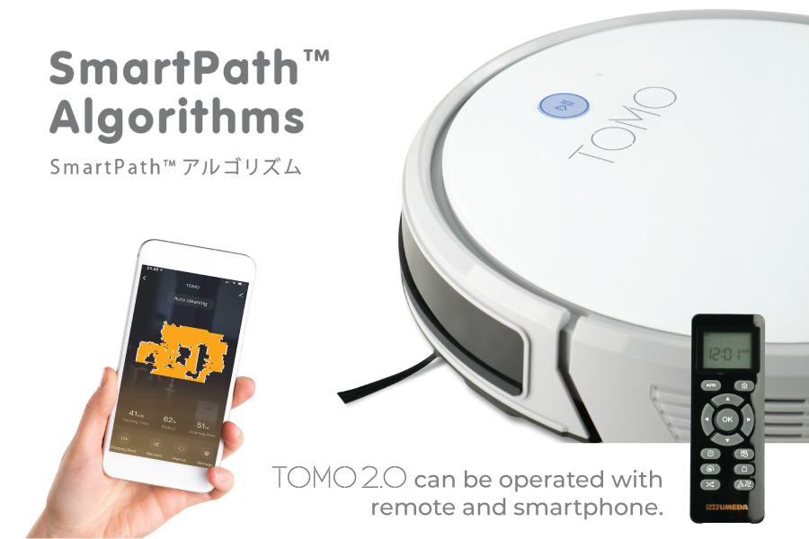 SmartPath Algorithms pada Tomo 2.0 membuat robot dapat membersihkan seluruh area dengan lebih akurat